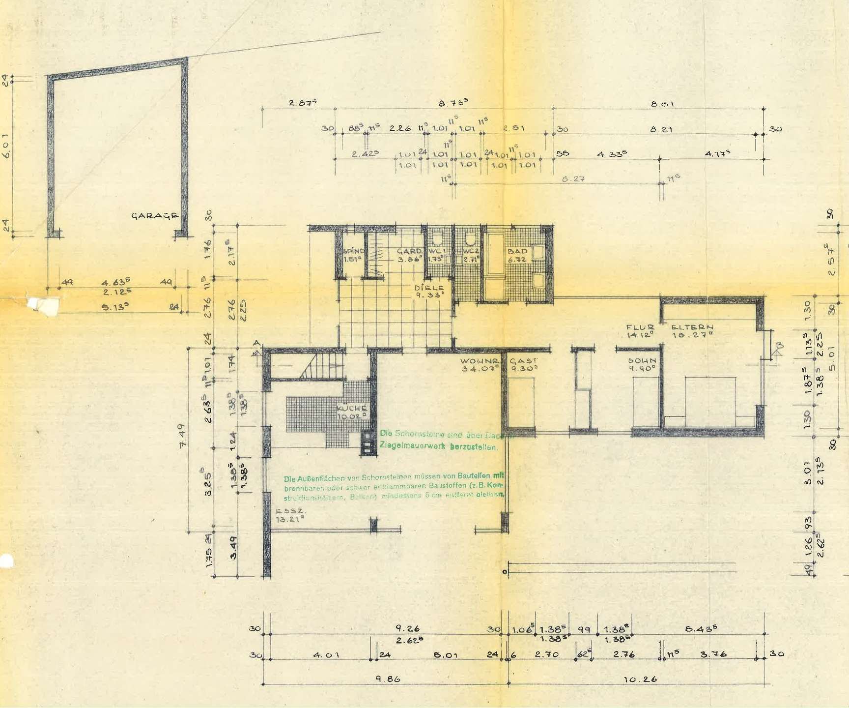 PROVISIONSFREI: Bungalow, Doppelgarage, Nebengeb&auml;ude, herrlicher Fernblick